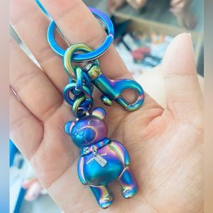 Coach metal keychain